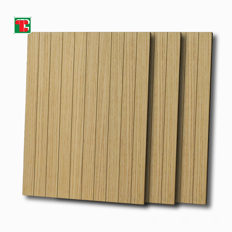 Natural Linear Fluted Design 3D wood wall panel decorative wood panel
