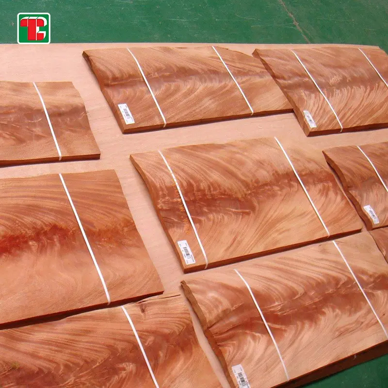 Mahogany Crotch Burl Natural Wood Veneer Sheets