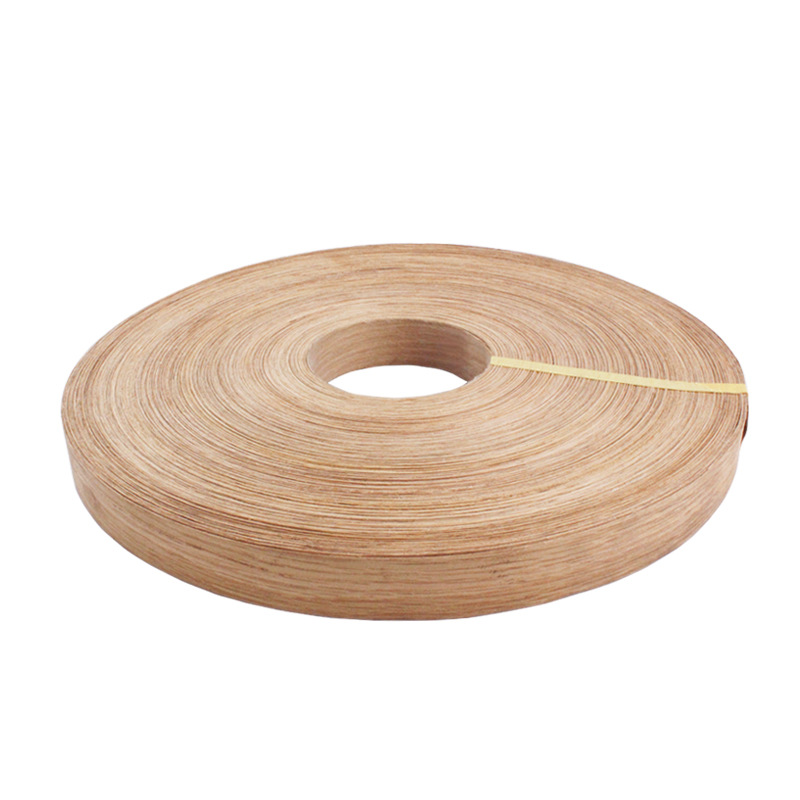 White Oak natural wood veneer veneer edge banding for furniture and cabinet panels